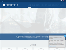 Tablet Screenshot of profitia.pl